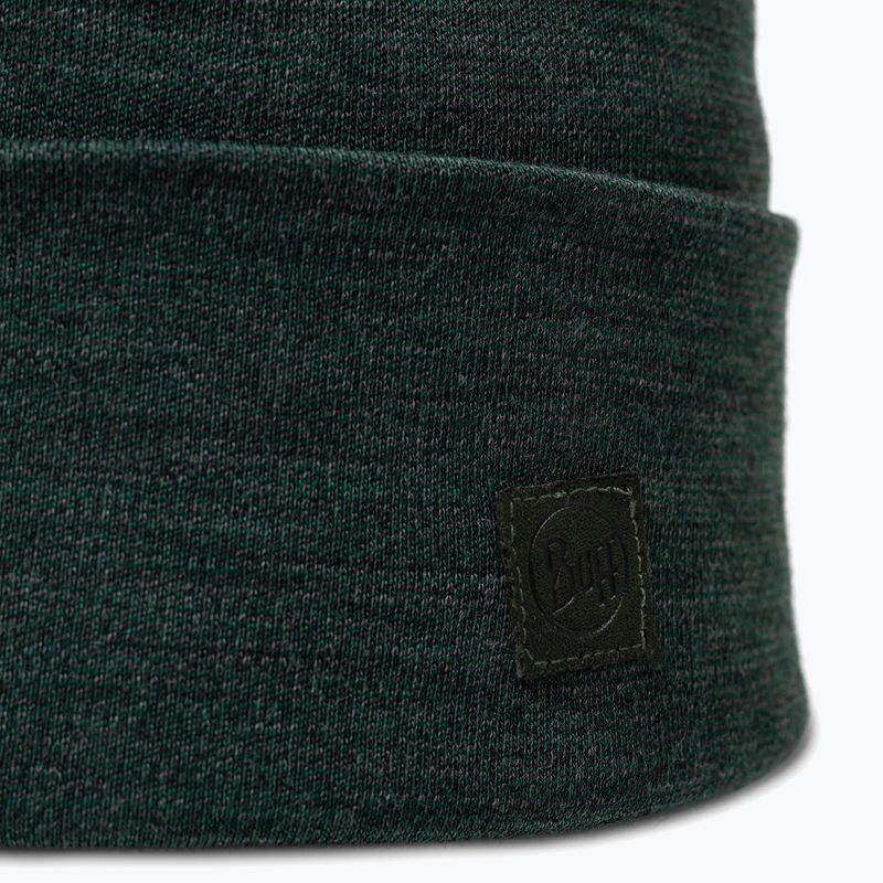 Czapka zimowa BUFF Heavyweight Merino Wool solid forest 2