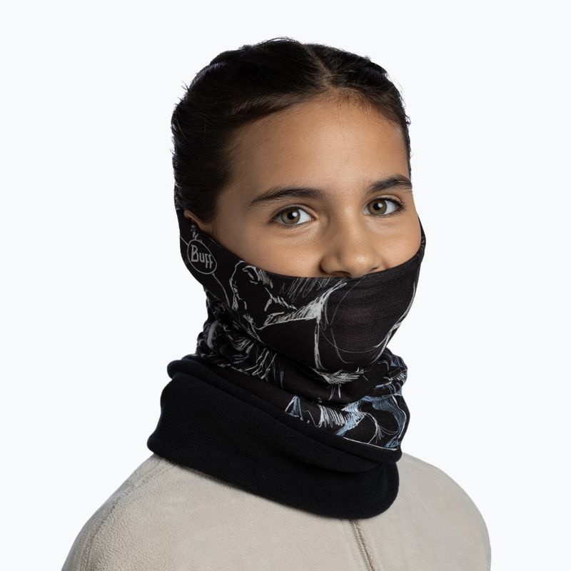 Chusta wielofunkcyjna dziecięca BUFF Polar bargy black 4
