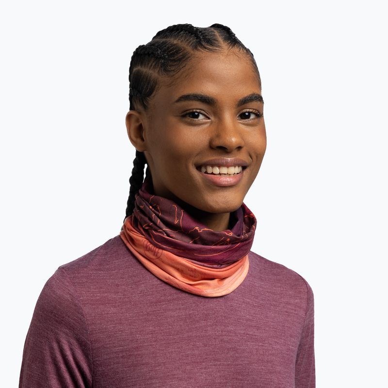 Chusta wielofunkcyjna BUFF Original Ecostretch unal garnet 4