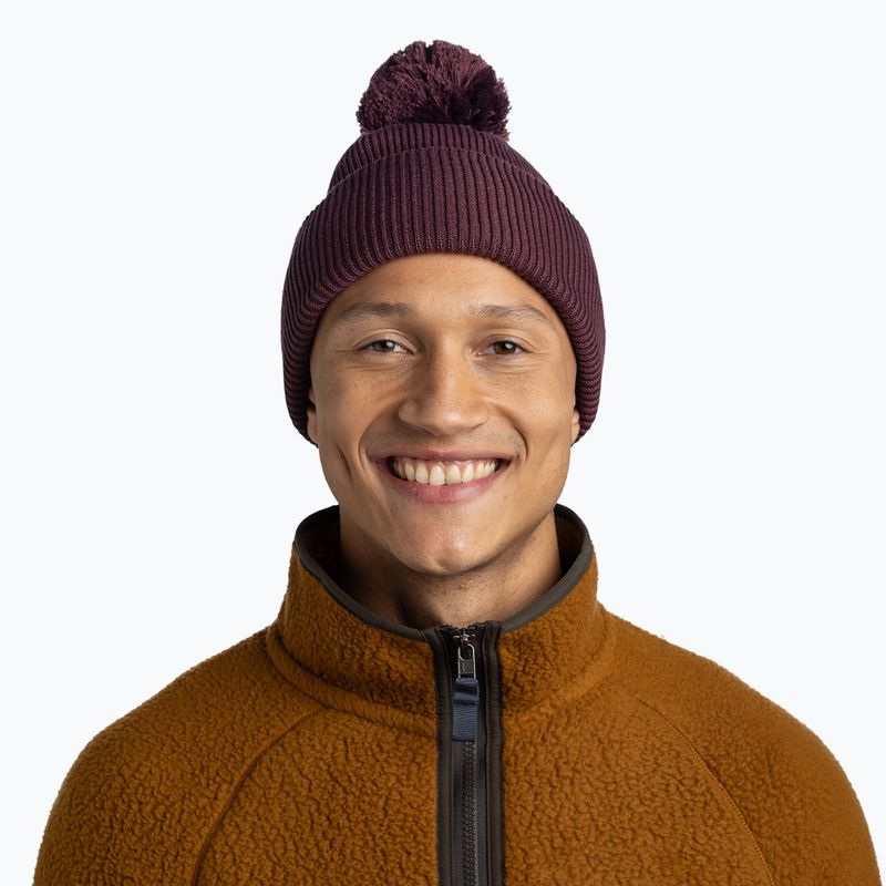 Czapka zimowa BUFF Knitted Renvi burgundy 3