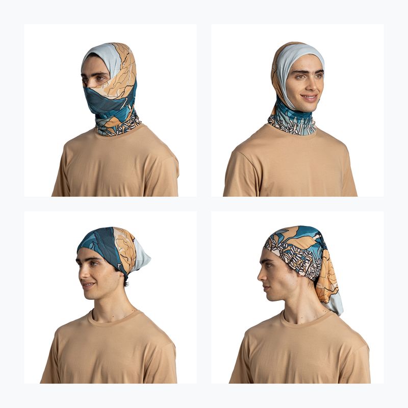 Chusta wielofunkcyjna BUFF Coolnet UV nive teal 5
