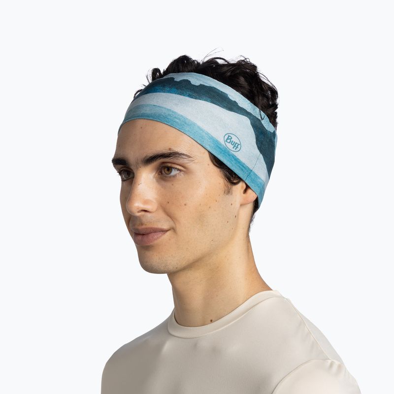 Opaska na głowę BUFF CoolNet UV Wide aler teal 3