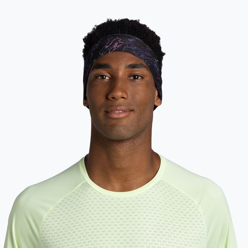 Opaska na głowę BUFF CoolNet UV Slim anter black 2