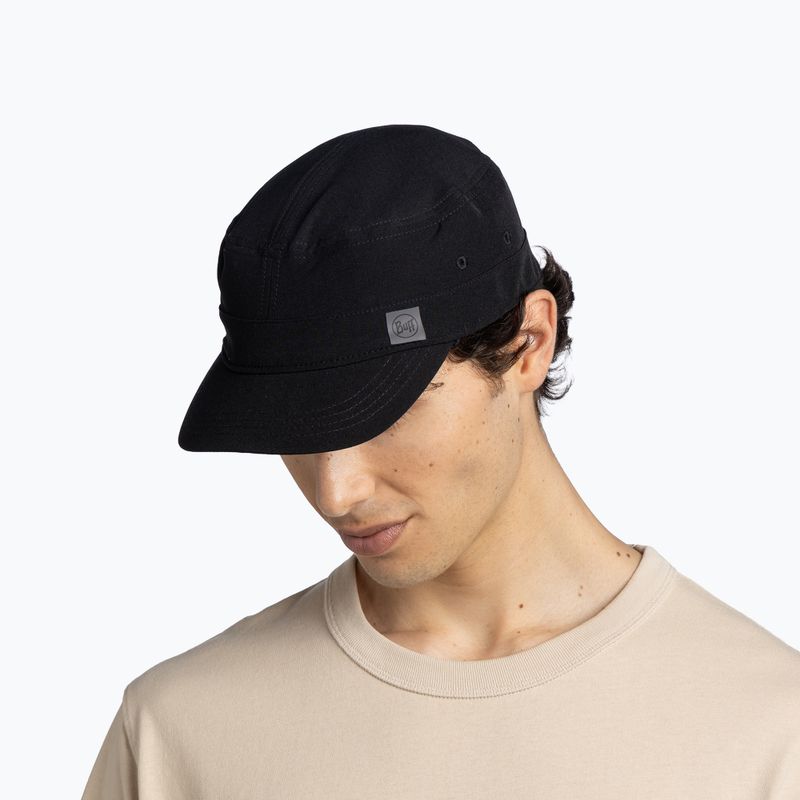 Czapka z daszkiem BUFF Military solid black 4