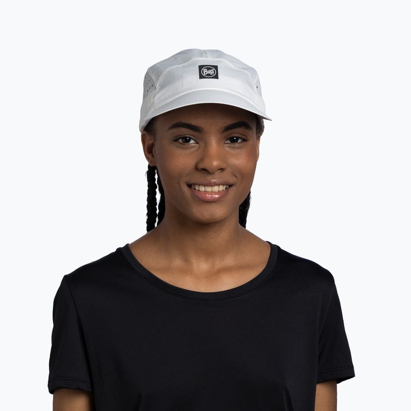 Czapka z daszkiem BUFF Speed solid white 3
