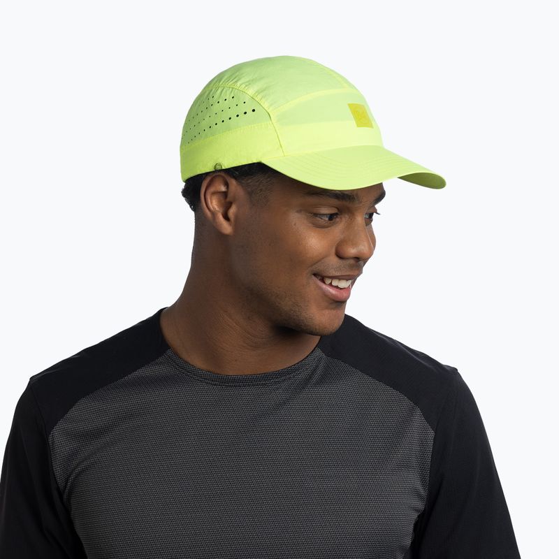 Czapka z daszkiem BUFF Speed solid lime 5