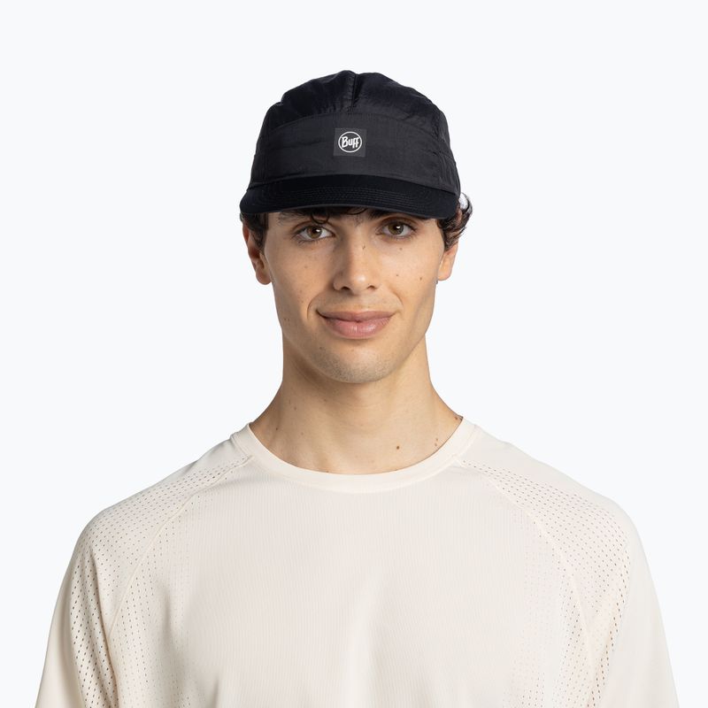 Czapka z daszkiem BUFF Speed solid black 3