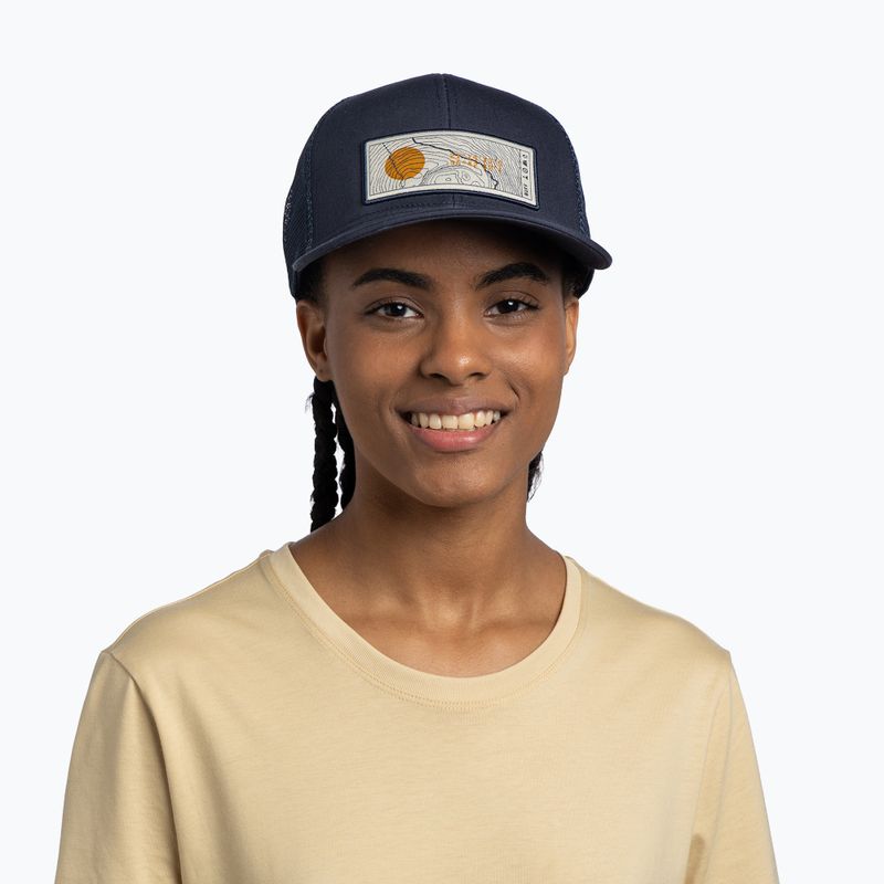 Czapka z daszkiem BUFF Explore Trucker lewen navy 3