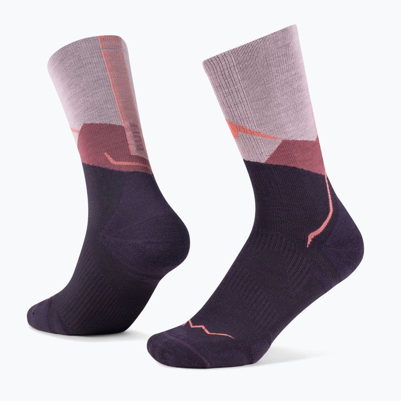 Skarpety BUFF Merino Lightweight Crew LWC1 pink