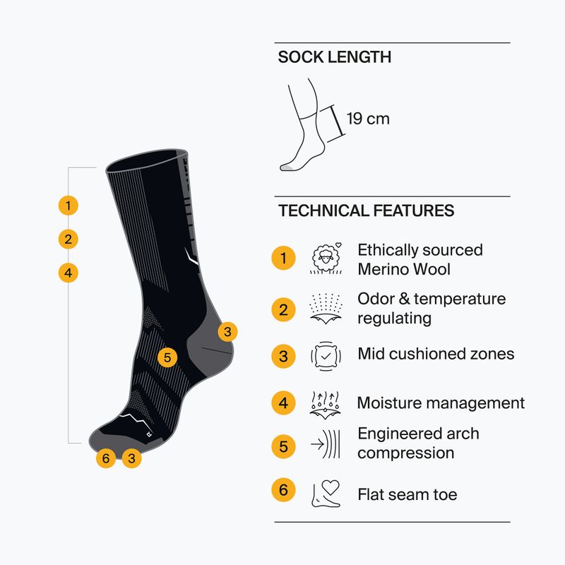 Skarpety BUFF Merino Lightweight Crew LWC4 blue 4