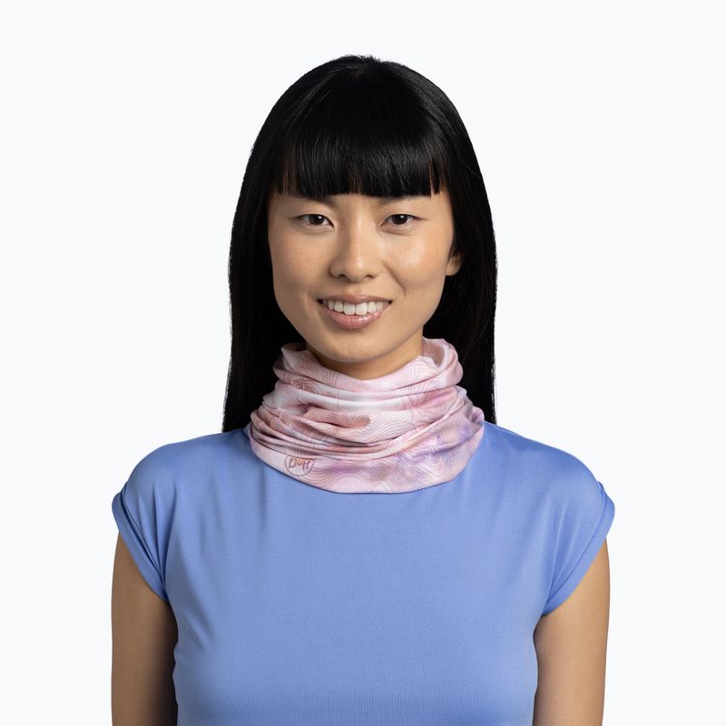 Chusta wielofunkcyjna BUFF Coolnet UV Insect Shield Solid orisa pink azalea 3