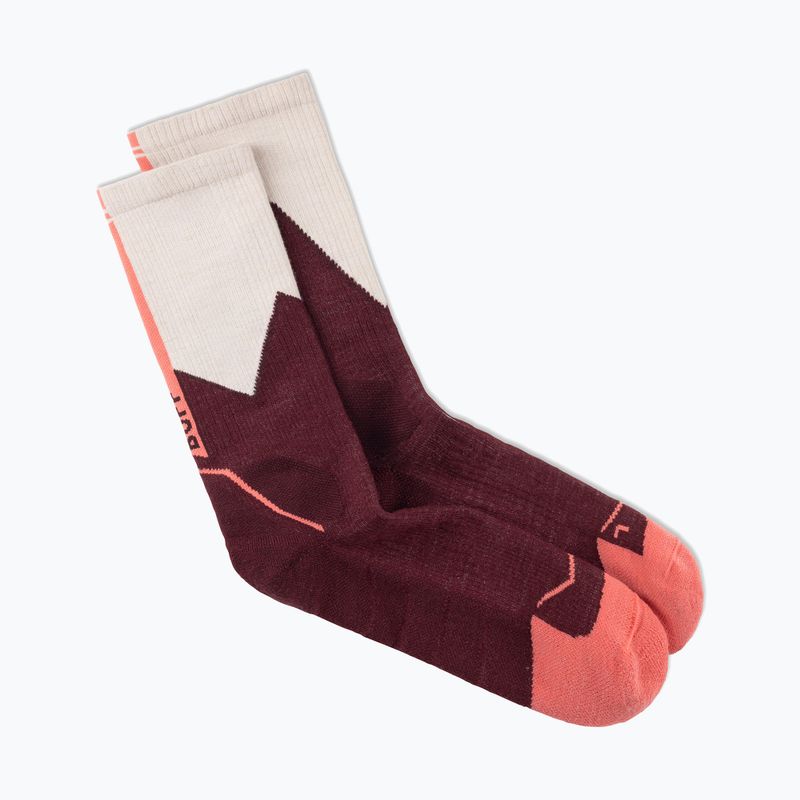 Skarpety BUFF Midweight Crew wine 2
