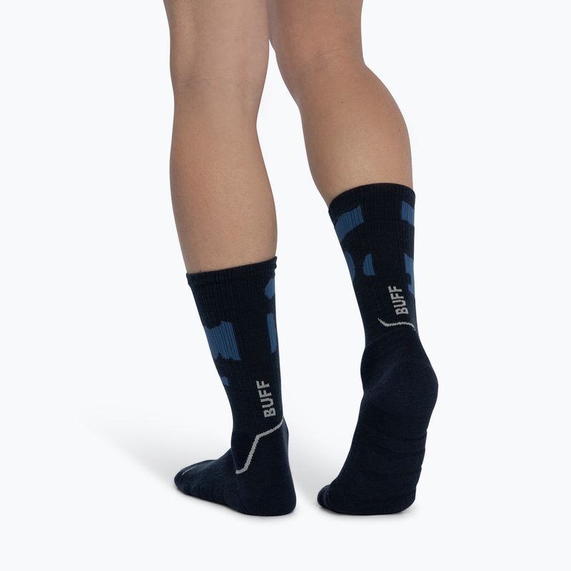Skarpety BUFF Midweight Crew night blue 4