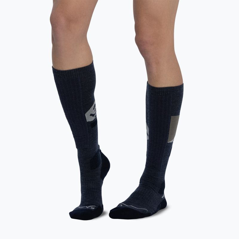 Skarpety BUFF Merino Heavyweight Over The Calf night blue 4