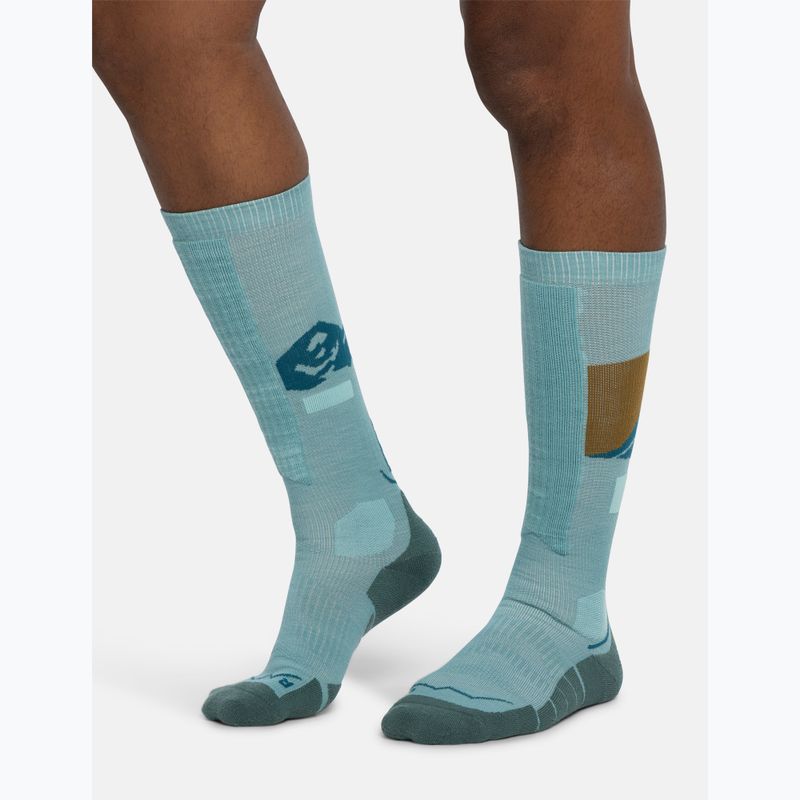 Skarpety BUFF Merino Heavyweight Over The Calf sea green 4