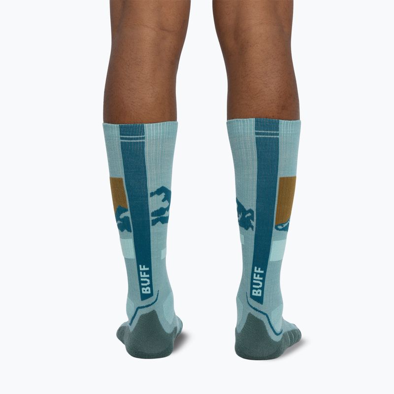 Skarpety BUFF Merino Heavyweight Over The Calf sea green 6