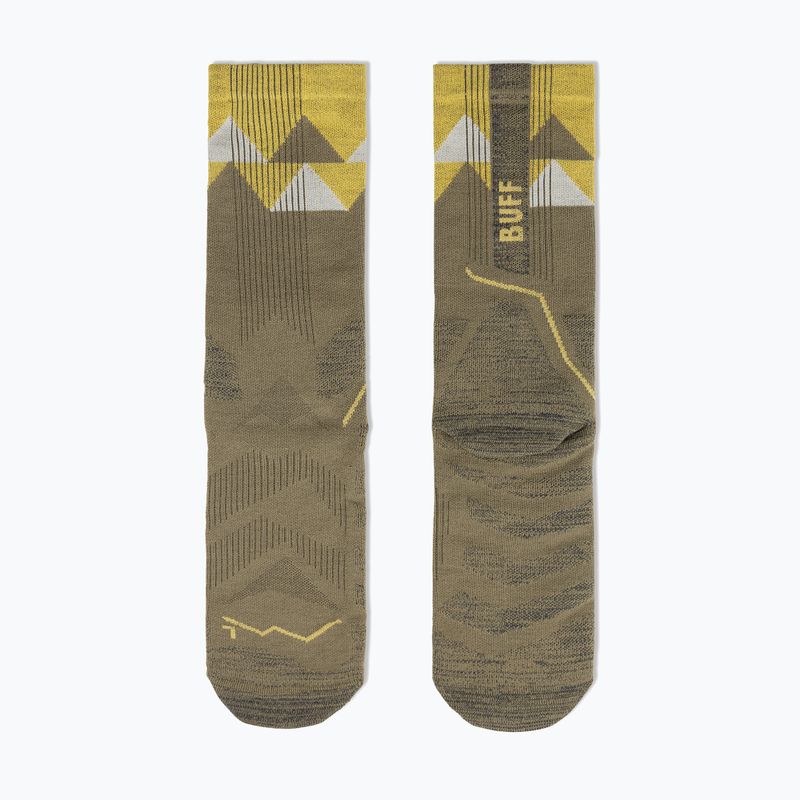 Skarpety BUFF Thermomet Crew olive green 3