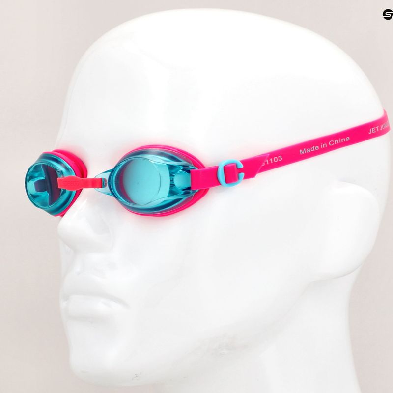 Okulary do pływania dziecięce Speedo Jet V2 ecstatic pink/aquatic blue 6