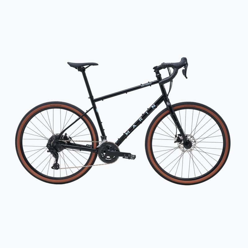 Rower gravelowy Marin Four Corners 1 Sword 650B gloss black/silver/blue