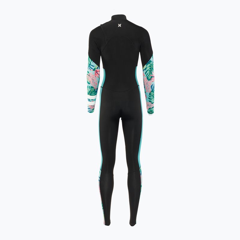 Pianka do pływania damska Hurley Plus Printed 4/3 mm Fullsuit java tropical 2