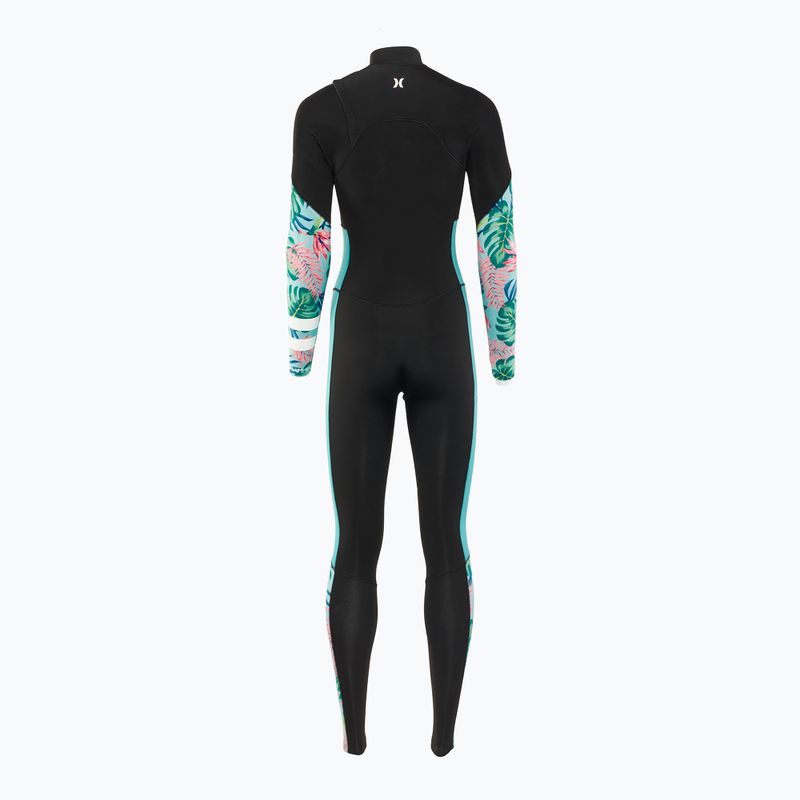 Pianka do pływania damska Hurley Plus Printed 3/2 mm Fullsuit java tropical 2