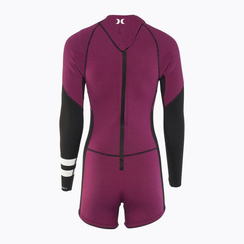 Pianka do pływania damska Hurley Advant Shorty Texture 2/2 mm Springsuit raspberry 2