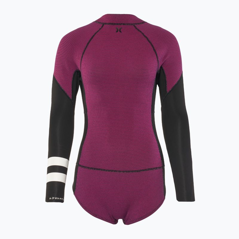 Pianka do pływania damska Hurley Advant Texture 2/2 mm Springsuit raspberry