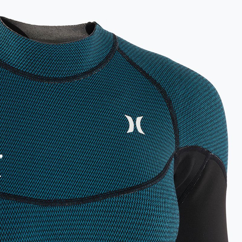 Pianka do pływania damska Hurley Advant Shorty Texture 2/2 mm Springsuit black/skyblue 3