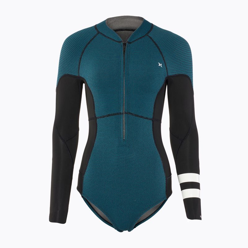 Pianka do pływania damska Hurley Advant Texture 2/2 mm Springsuit black/skyblue