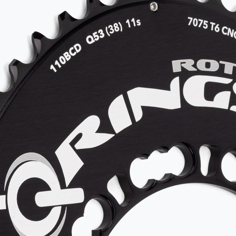 Zębatka Rotor Q Rings Outer Aero 110x5 53T czarny 3