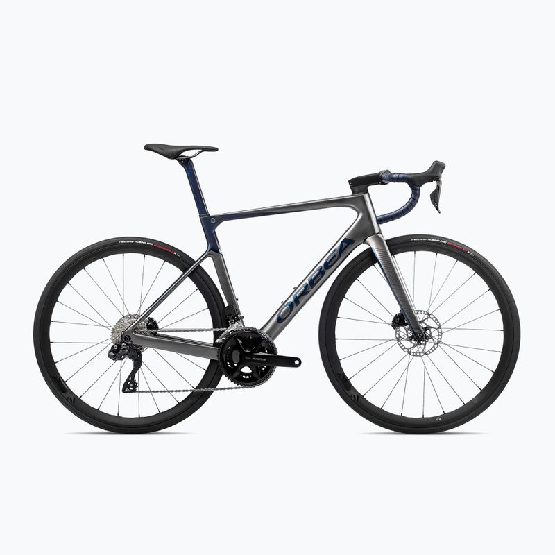 Rower szosowy Orbea Orca M30i LTD PWR 2023 glitter anthracite/blue carbon view