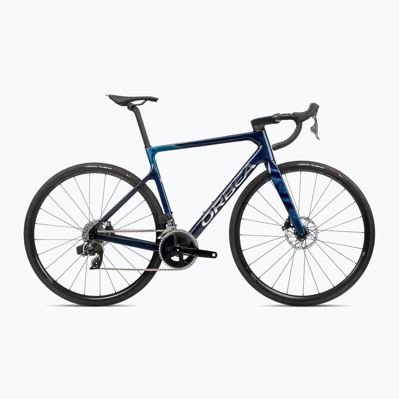 Rower szosowy Orbea Orca M31e Team 2023 blue carbon view/titan