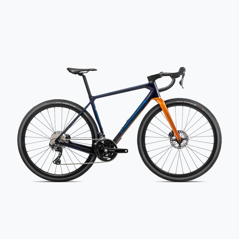 Rower gravelowy Orbea Terra M20 Team 2023 blue carbon/leo orange