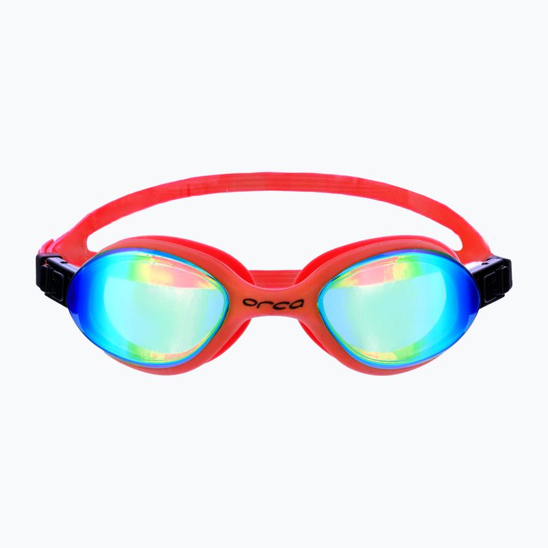 Okulary do pływania Orca Killa 180 high vis orange/mirror 2