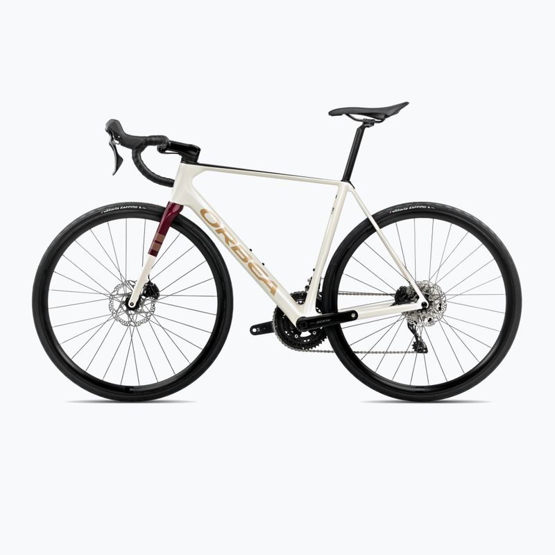 Rower szosowy Orbea Orca M30 2025 ivory white/burgundy/vulcano 2
