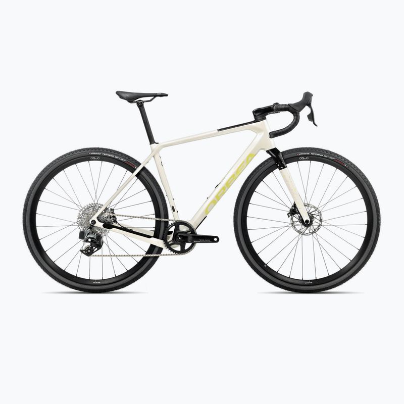 Rower gravelowy Orbea Terra M31e Team 1X 2025 ivory white/spicy lime
