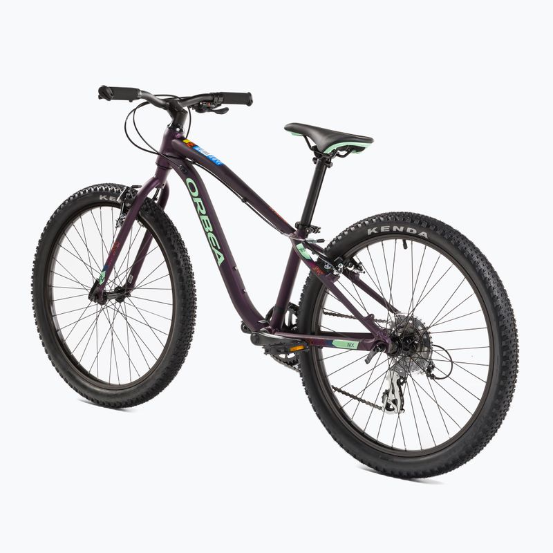Rower dziecięcy Orbea MX 24 Dirt 2022 purple/mint 3