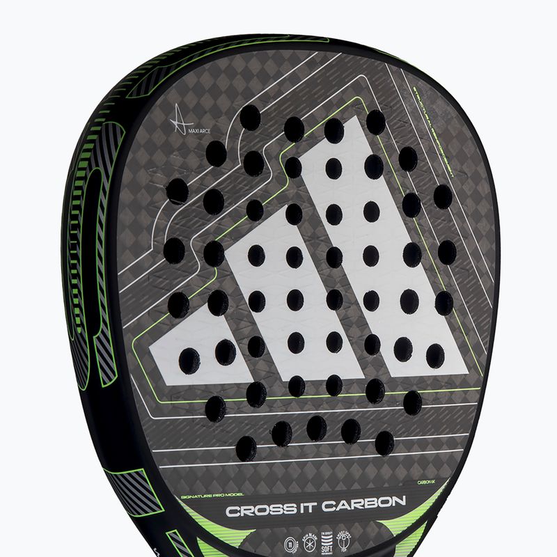 Rakieta do padla adidas Cross IT Carbon 2026 black/lime 5