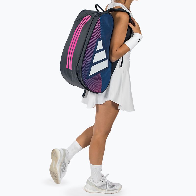 Torba do padla adidas Control Racket Bag 2026 blue/pink 5