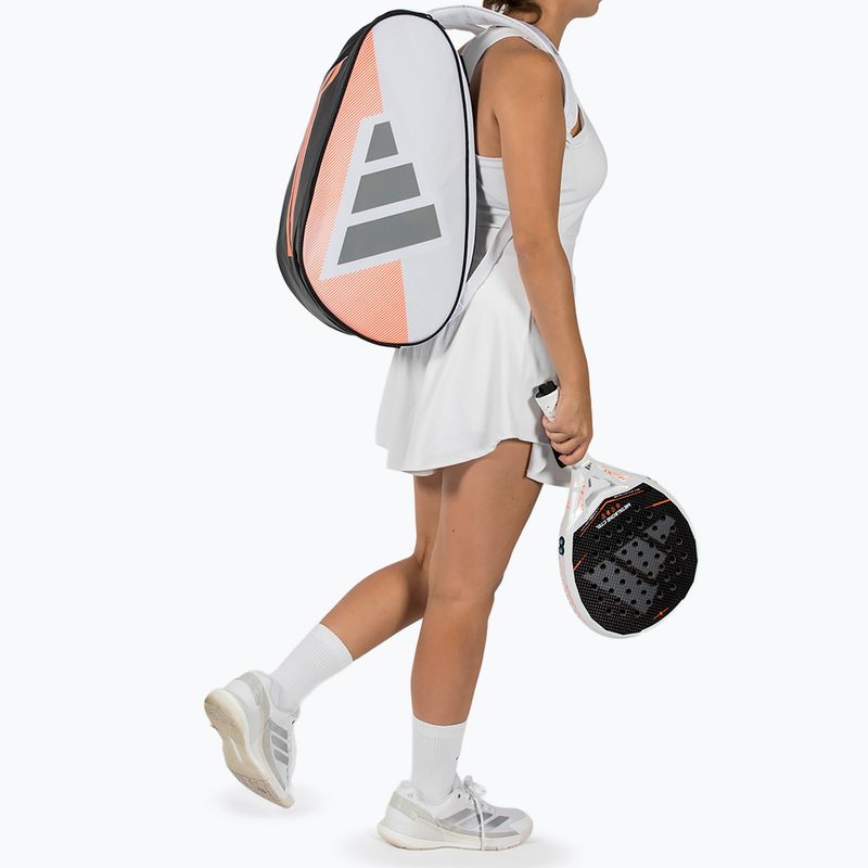 Torba do padla adidas Control Racket Bag 2026 white/orange 5