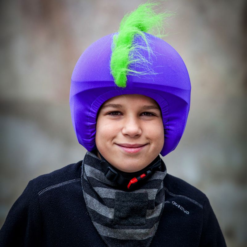 Nakładka na kask Coolcasc Green Mohican 6