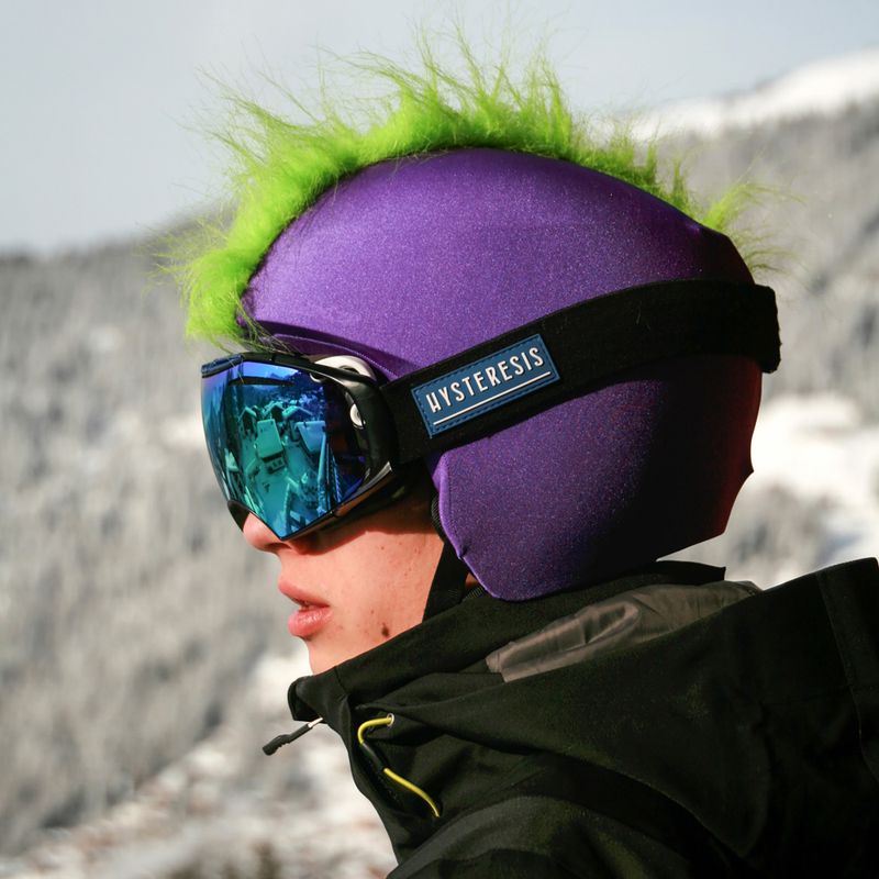 Nakładka na kask Coolcasc Green Mohican 7