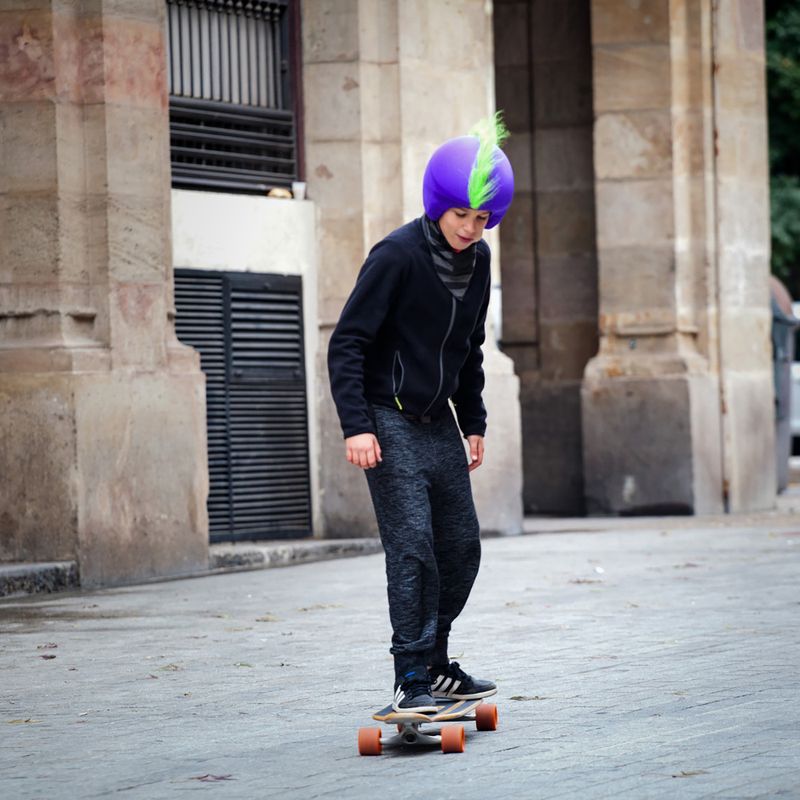 Nakładka na kask Coolcasc Green Mohican 8