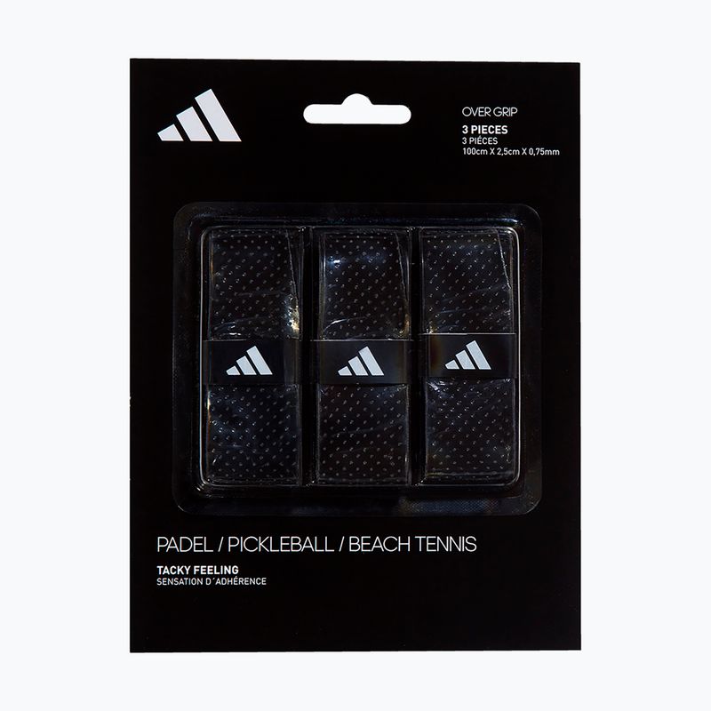 Owijki do rakiet do padla adidas Padel Overgrip Set 3 szt. black 4