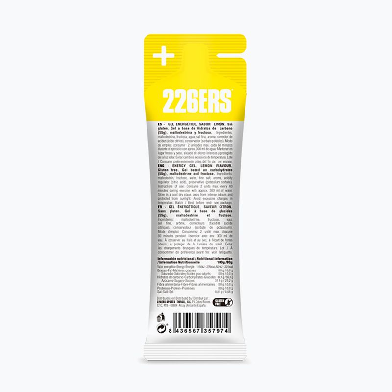 Żel energetyczny 226ERS High Fructose Gel 80 g lemon 2