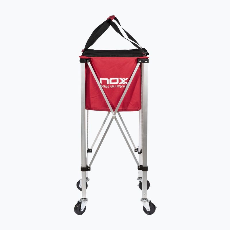 Kosz na piłki Nox Foldable Balls Basket With Wheels Red 2