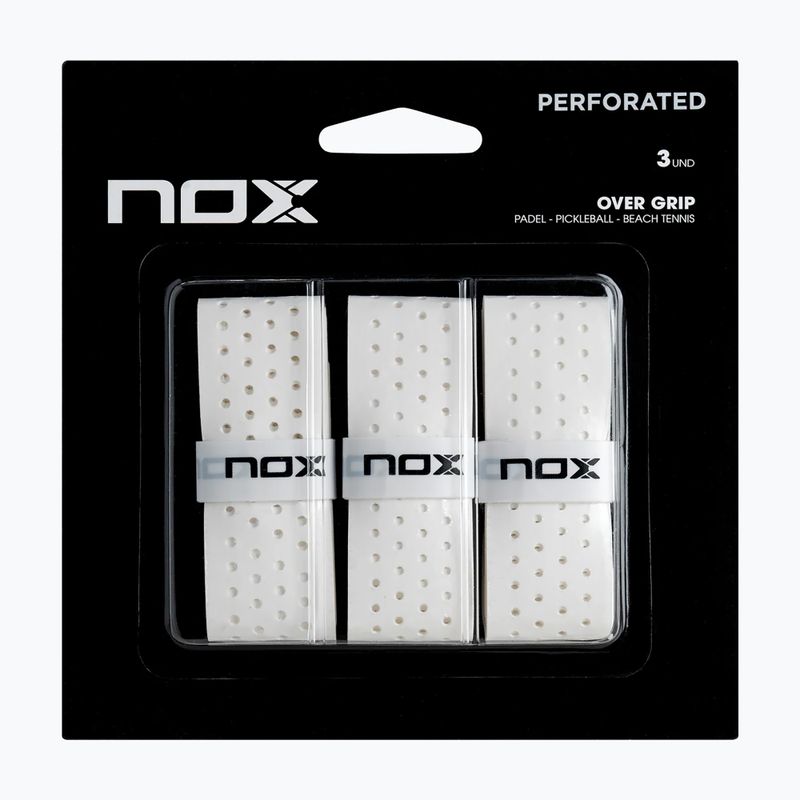 Owijki do padla NOX Pro Perforated Overgrip 3 szt. white