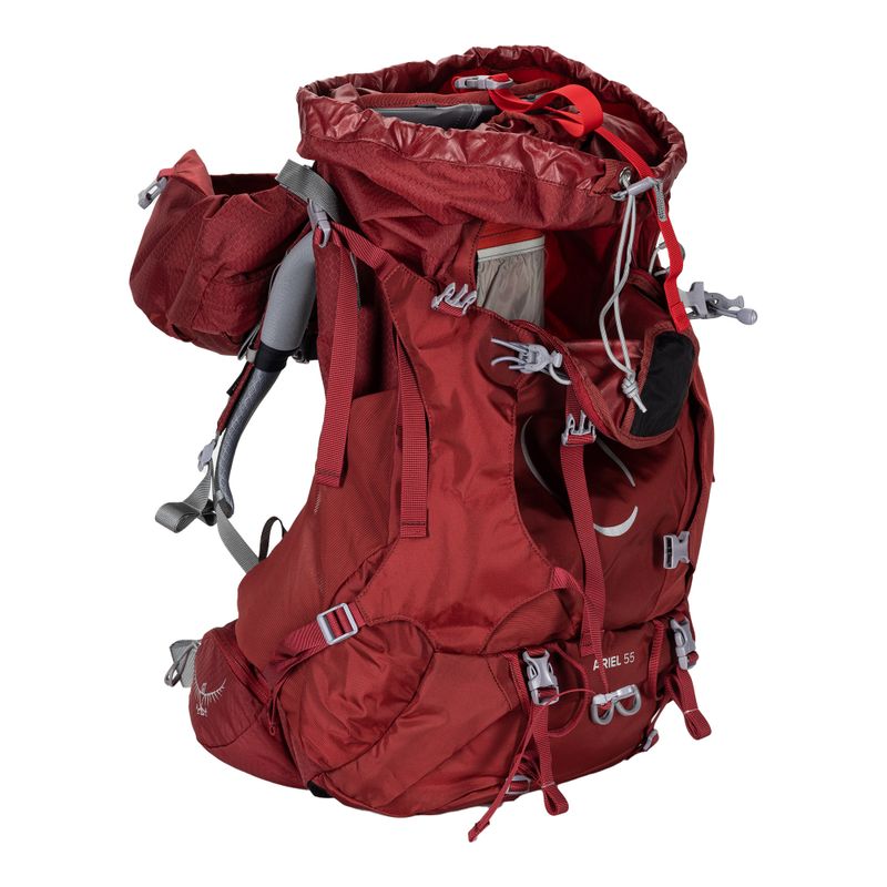 Plecak trekkingowy damski Osprey Ariel 55 l claret red 4