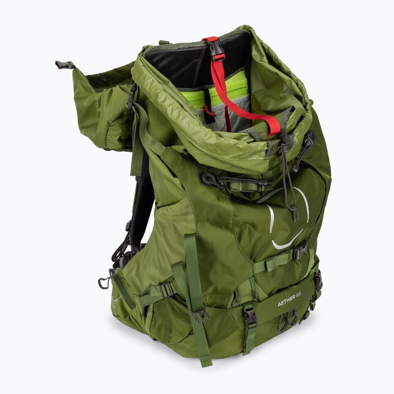 Plecak trekkingowy męski Osprey Aether 65 l garlic mustard green 4