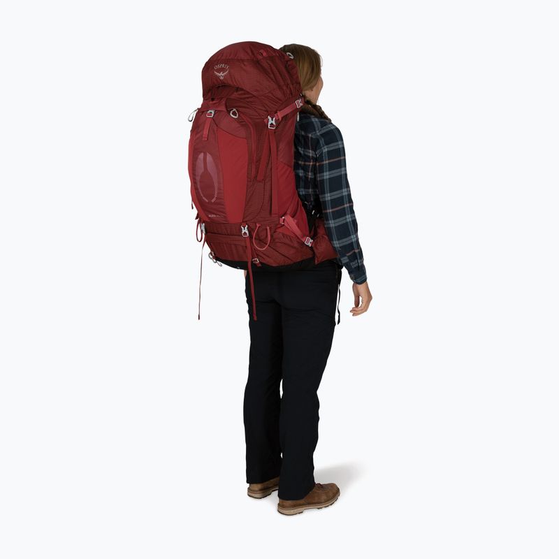 Plecak trekkingowy damski Osprey Aura AG 65 l XS-S berry sorbet red 7